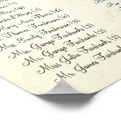 Roter Herzbaum - 100 bis 150 Gäste - alphabetisch Poster (Ecke)