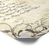 Roter Herzbaum - 100 bis 150 Gäste - alphabetisch Poster (Ecke)