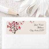 Roter Herzbaum auf der Elfenbeinküste Rücksendeadr (Insitu)