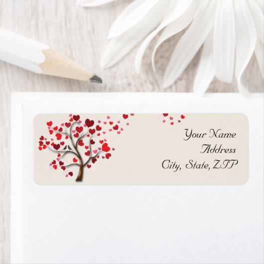 Roter Herzbaum auf der Elfenbeinküste Rücksendeadr (Insitu)