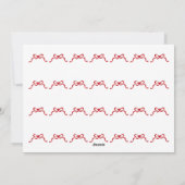 Roter Herzbogen-Happy-Valentinstag-Foto Feiertagskarte (Rückseite)