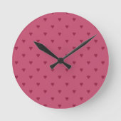 Roter Herzen Wanduhr (Vorderseite)