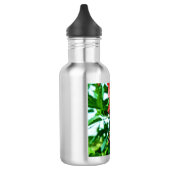 Roter Hibiskus Blume Edelstahlflasche (Links)