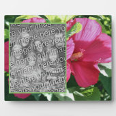 Roter Hibiskus Blume Eigenes Foto hinzufügen Fotoplatte (Vorderseite)