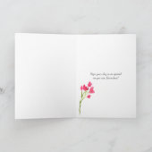 Roter Hibiskus-Blume Großmuttergeburtstag Karte (Innenseite)