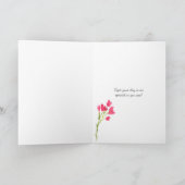 Roter Hibiskus Blume Mama Geburtstag Karte (Innenseite)