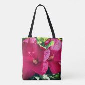 Roter Hibiskus Blume-Paar Nah Tasche (Rückseite)