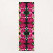 Roter Hibiskus Blume Paare Nah Abstrakt Yogamatte (Vorderseite)