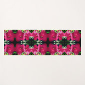 Roter Hibiskus Blume Paare Nah Abstrakt Yogamatte (Vorderseite (Horizontal))