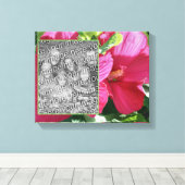 Roter Hibiskus Blumen Erstellen Sie Ihr eigenes Fo Leinwanddruck (Insitu (Holzboden))