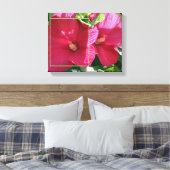 Roter Hibiskus Blumen Erstellen Sie Ihr eigenes Fo Leinwanddruck (Insitu (Schlafzimmer))