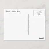 Roter Hibiskus, Bucerias Postkarte (Rückseite)