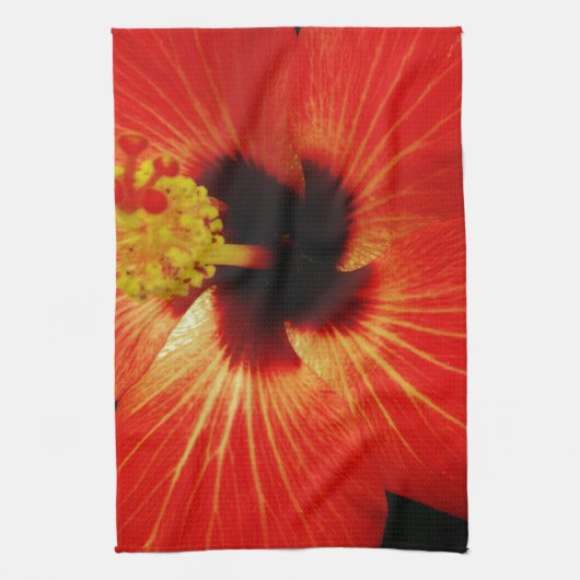 Roter Hibiskus Handtuch (Vertikal)