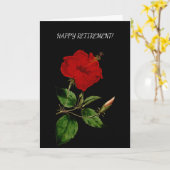 Roter Hibiskus in Hawaii Karte (Gelbe Blume)