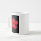 Roter Hibiskus Kaffeetasse (Vorderseite Links)