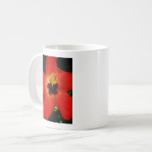 Roter Hibiskus Kaffeetasse (Vorderseite Links)