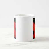 Roter Hibiskus Kaffeetasse (Mittel)