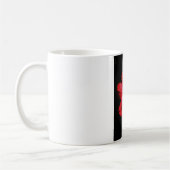 Roter Hibiskus Kaffeetasse (Links)