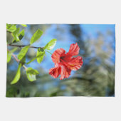 Roter Hibiskus Küchentuch (Horizontal)