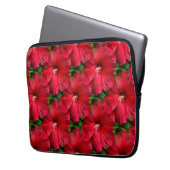 Roter Hibiskus....... Laptopschutzhülle (Vorderseite Links)