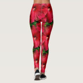Roter Hibiskus....... Leggings (Rückseite)
