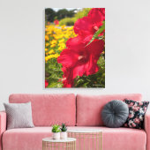 Roter Hibiskus Leinwanddruck (Insitu (Wohnzimmer))