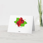 Roter Hibiskus Mele Kalikimaka Card Feiertagskarte (Rückseite)