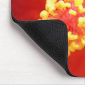 Roter Hibiskus Mousepad (Ecke)
