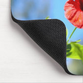 Roter Hibiskus Mousepad (Ecke)