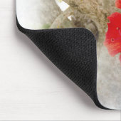 Roter Hibiskus Mousepad (Ecke)