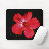 Roter Hibiskus Mousepad (Mit Mouse)