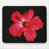 Roter Hibiskus Mousepad (Vorne)