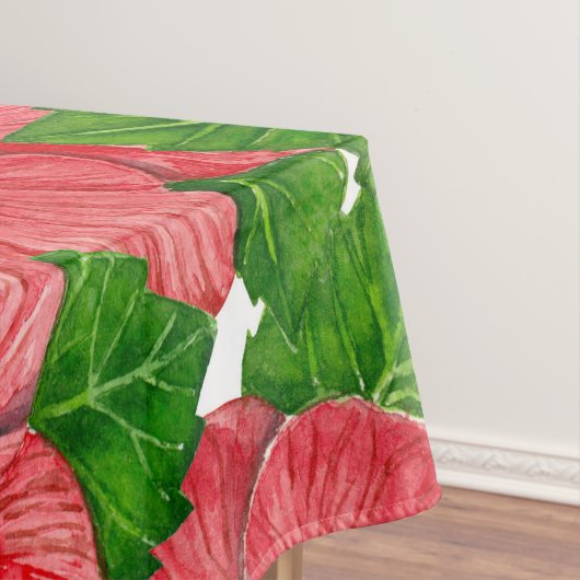 Roter Hibiskus Muster II Tischdecke (Beispiel)