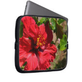 Roter Hibiskus Notebook-Tasche Laptopschutzhülle (Vorne Rechts)