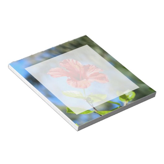 Roter Hibiskus Notizblock (angewinkelt)
