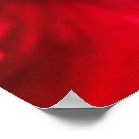 Roter Hibiskus Poster (Ecke)