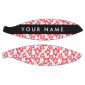 Roter Hibiskus, Rote Blume, Ihr Name Basketball (Panele)