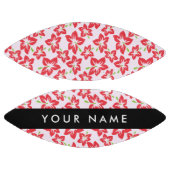 Roter Hibiskus, Rote Blume, Ihr Name Football (Paneele)