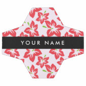 Roter Hibiskus, Rote Blume, Ihr Name Fußball (Flach)