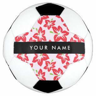 Roter Hibiskus, Rote Blume, Ihr Name Fußball