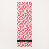 Roter Hibiskus, Rote Blume, Ihr Name Yogamatte (Vorderseite)