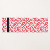 Roter Hibiskus, Rote Blume, Ihr Name Yogamatte (Vorderseite (Horizontal))