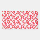 Roter Hibiskus, rote Blume, Muster von Blume Banner (Horizontal)