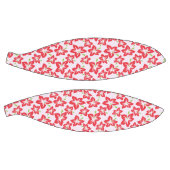 Roter Hibiskus, rote Blume, Muster von Blume Basketball (Panele)