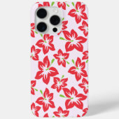 Roter Hibiskus, rote Blume, Muster von Blume Case-Mate iPhone Hülle (Rückseite)