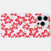 Roter Hibiskus, rote Blume, Muster von Blume Case-Mate iPhone Hülle (Rückseite (Horizontal))