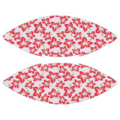 Roter Hibiskus, rote Blume, Muster von Blume Football (Paneele)