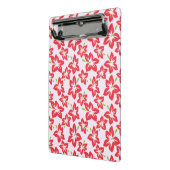 Roter Hibiskus, rote Blume, Muster von Blume Mini Klemmbrett (Gewinkelt2)