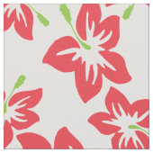 Roter Hibiskus, rote Blume, Muster von Blume Stoff (Nahaufnahme)