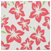 Roter Hibiskus, rote Blume, Muster von Blume Stoff (Muster)